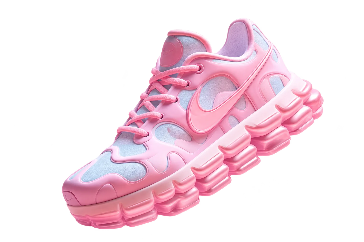 粉蓝 Nike 运动鞋